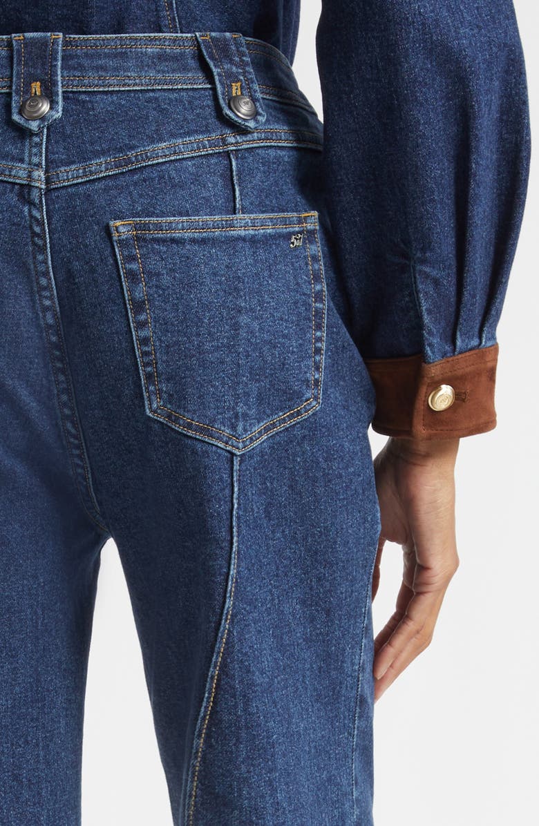 Cinq à Sept Niko Wide Leg Jeans, Alternate, color, Fontaine