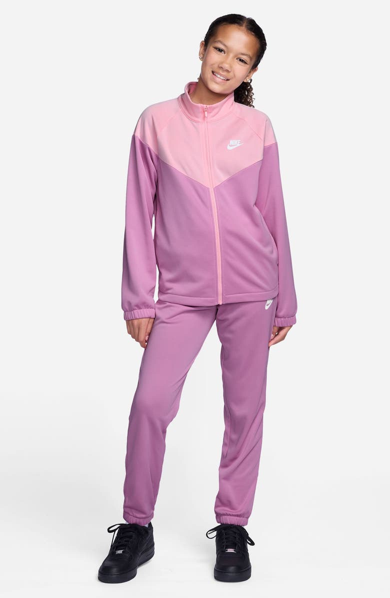 Nike Kids' Sportswear Dri-FIT Track Jacket & Pants Set, Main, color, Light Magenta/ Pink/ White