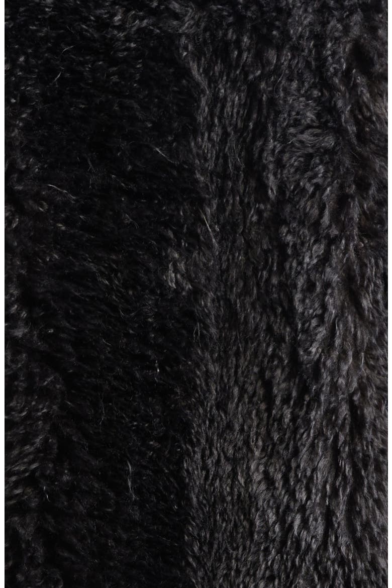 Carolina Faux Shearling Coat, Alternate, color, SMOKE GREY