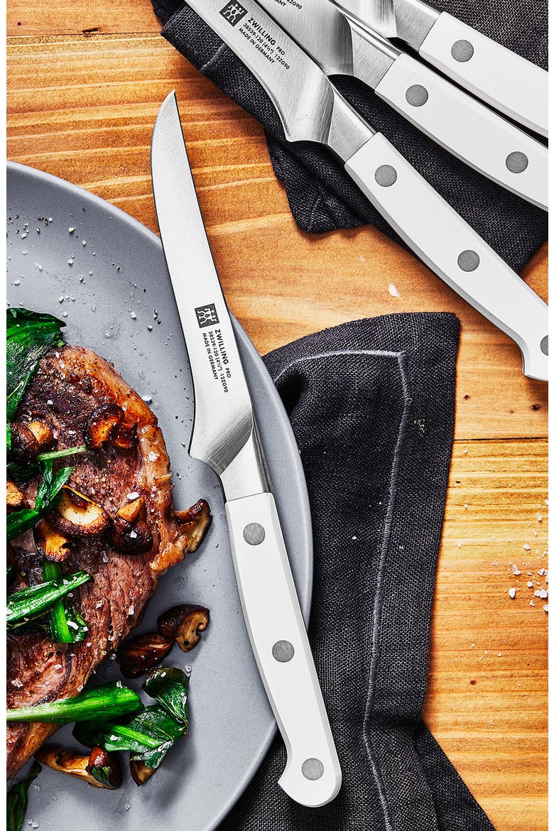 Pro Le Blanc 4-Piece Steak Knife Set, Alternate, color, SILVER