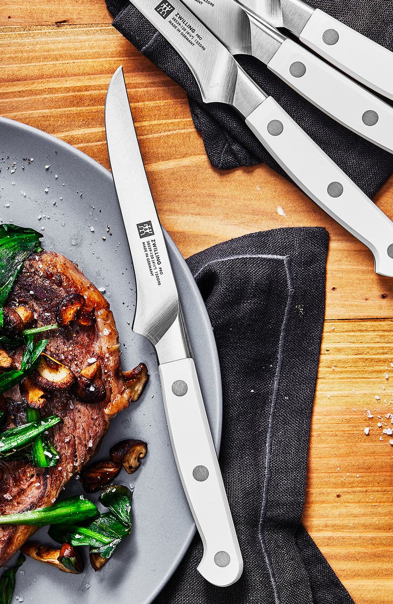 ZWILLING Pro Le Blanc 4-Piece Steak Knife Set, Alternate, color, Silver