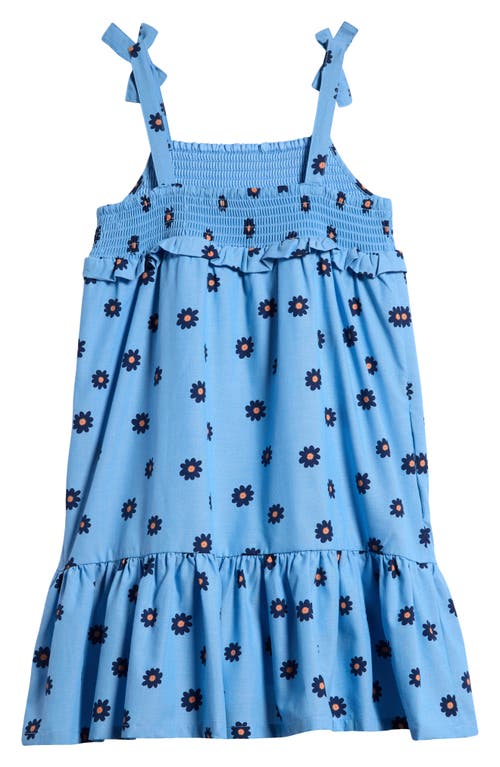TUCKER + TATE TUCKER + TATE KIDS' SMOCKED TIERED CHAMBRAY DRESS 