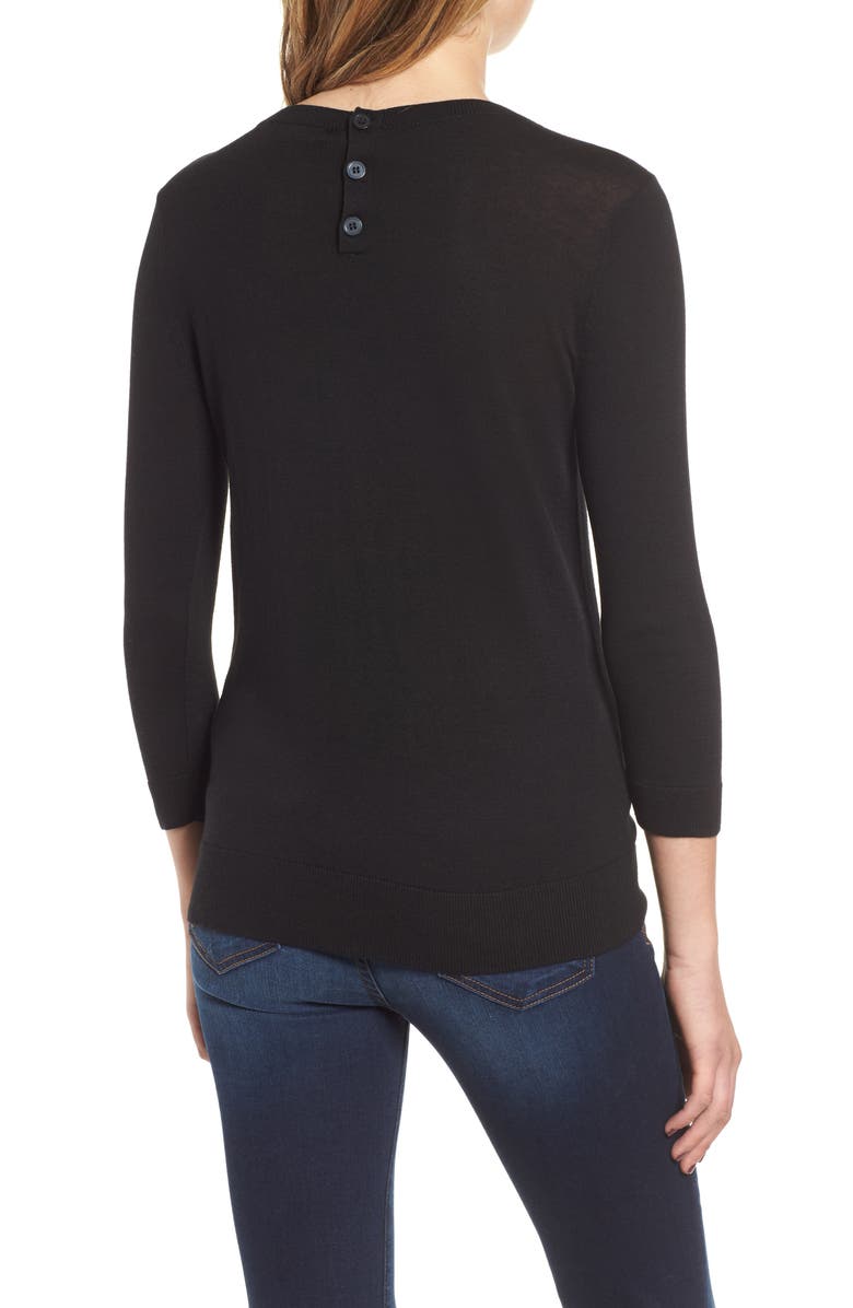 1901 Back Button Crewneck Sweater, Alternate, color,