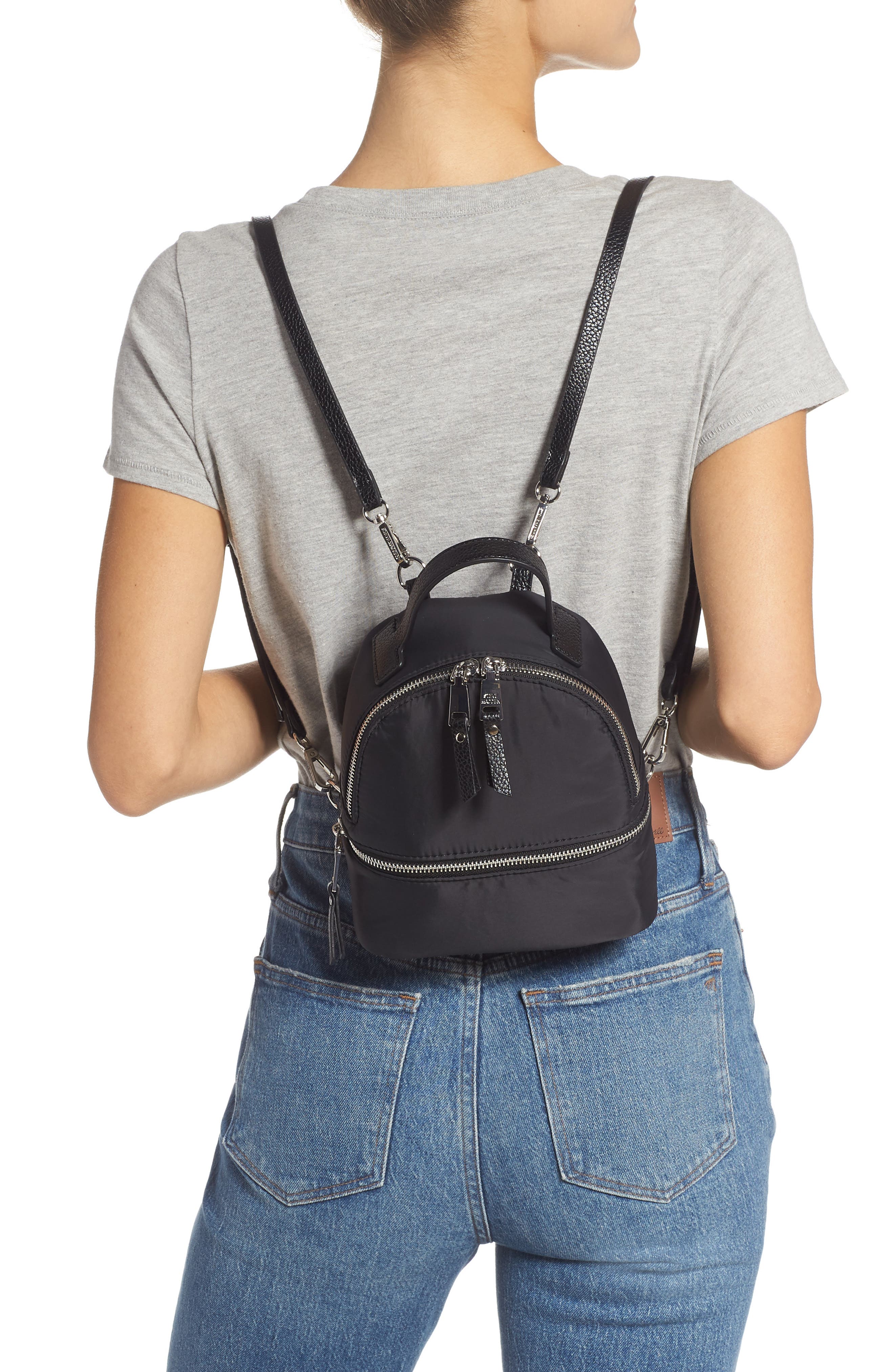 Steve Madden Mini Nylon Puffer Convertible Backpack, Alternate, color, 