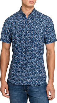 CONSTRUCT Amber Floral Woven Short Sleeve Basic