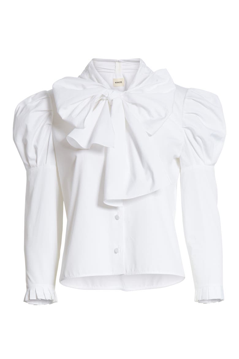 Sophie Tie Neck Blouse, Alternate, color, WHITE