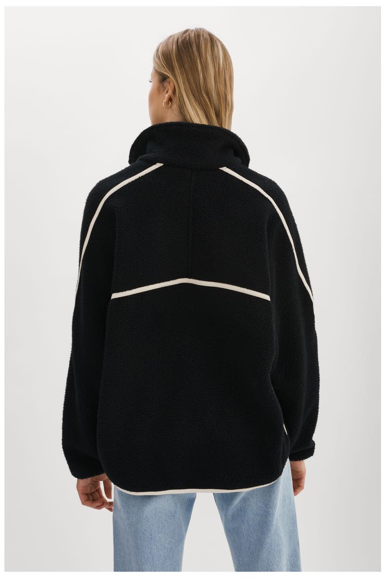 Helsa | Polar Fleece Pullover, Alternate, color, Black/Ivory