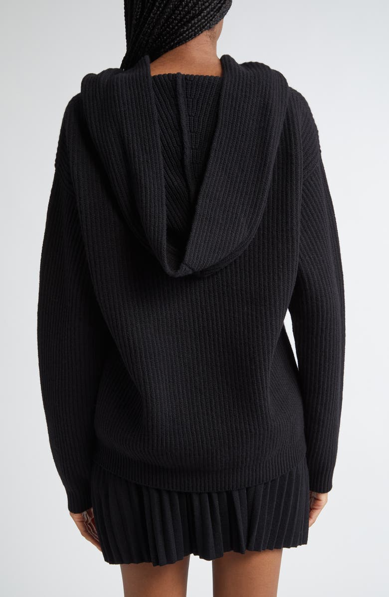 MACCAPANI The Wool Knit Hoodie, Alternate, color, Black