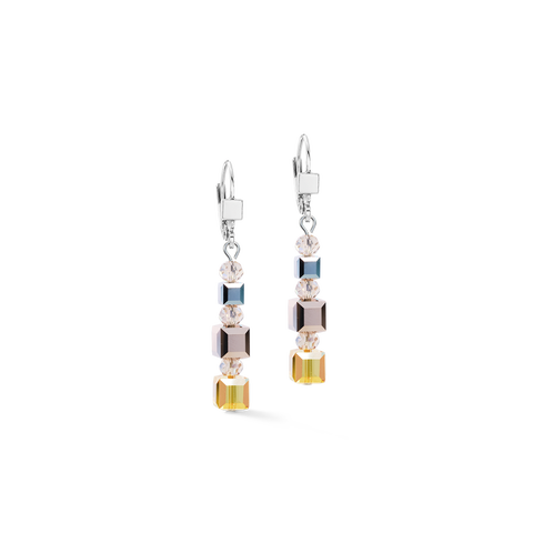 GeoCUBE® Precious Nature Drop Earrings Tricolor Sand