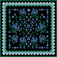 Jessie Zhao New York Garden Nocturne Double Sided Silk Scarf