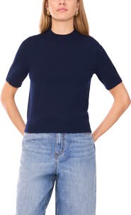 1.STATE Saddle Short Sleeve Sweater