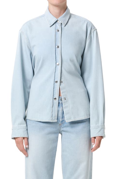 Theo Flutter Denim Shirt