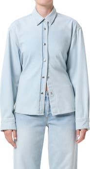 AGOLDE Theo Flutter Denim Shirt
