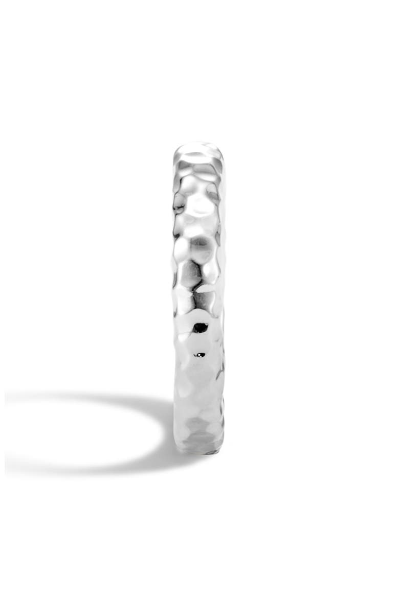 Hammered 3.5mm Band Ring, Alternate, color, SILVER