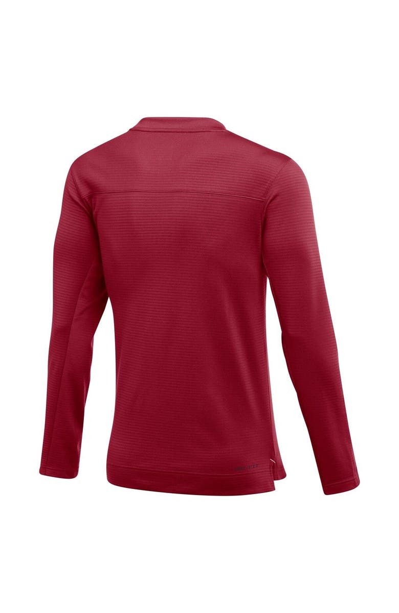 Nike Men's Nike Crimson Oklahoma Sooners 2022 Game Day Sideline Performance Long Sleeve T-Shirt, Alternate, color, Crimson