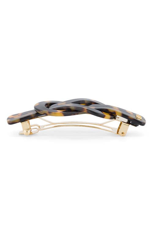 Alexandre De Paris Tortoiseshell Pattern Barrette In Brown