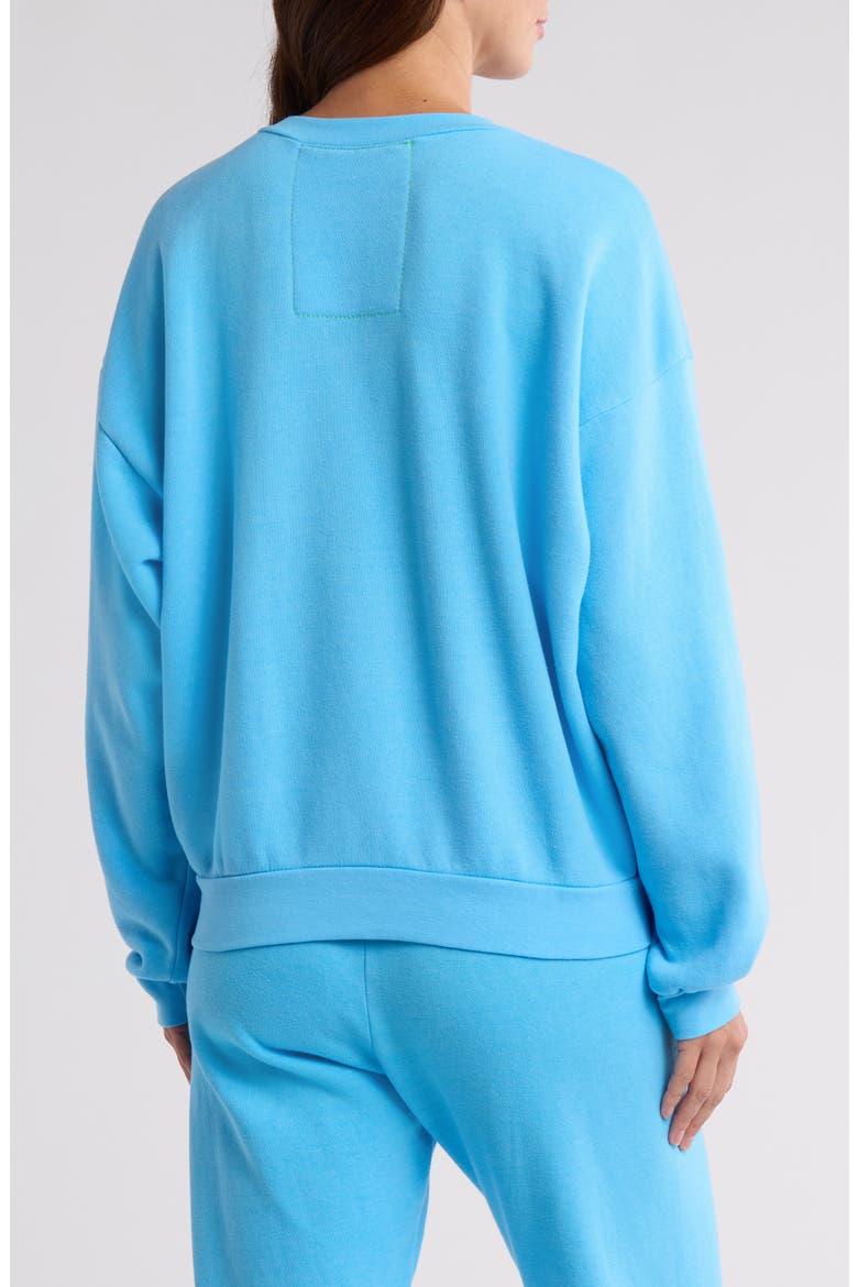 Glitter Heart Crewneck Sweatshirt, Alternate, color, SKY/ BLUE
