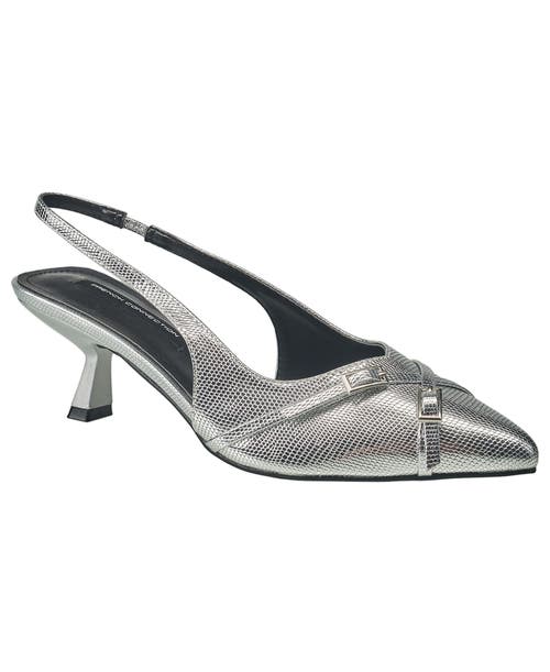 FRENCH CONNECTION FRENCH CONNECTION BUCKLES SLINGBACK KITTEN HEEL