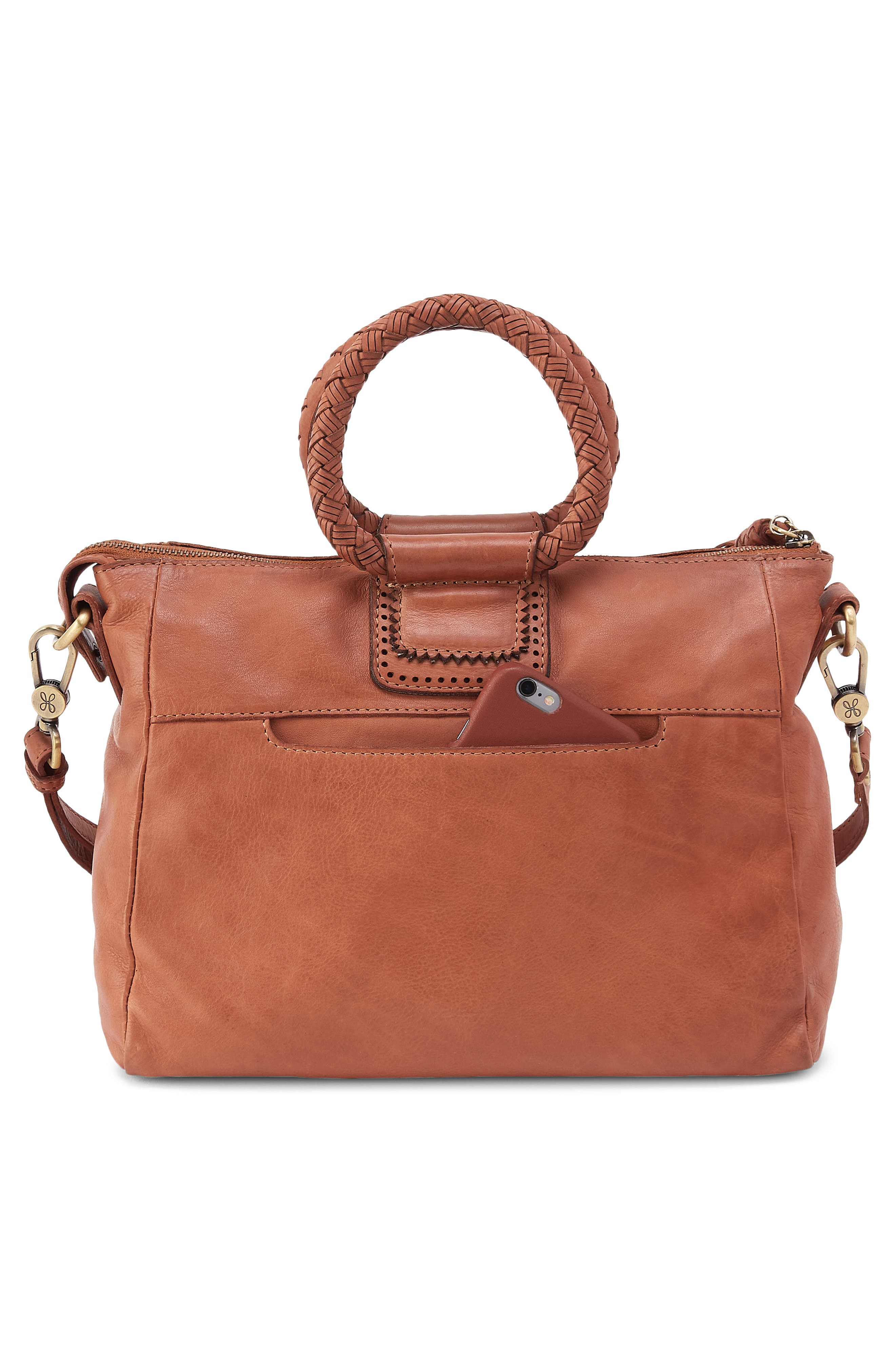 HOBO Medium Sheila Leather Satchel, Alternate, color, Harvest Wheat