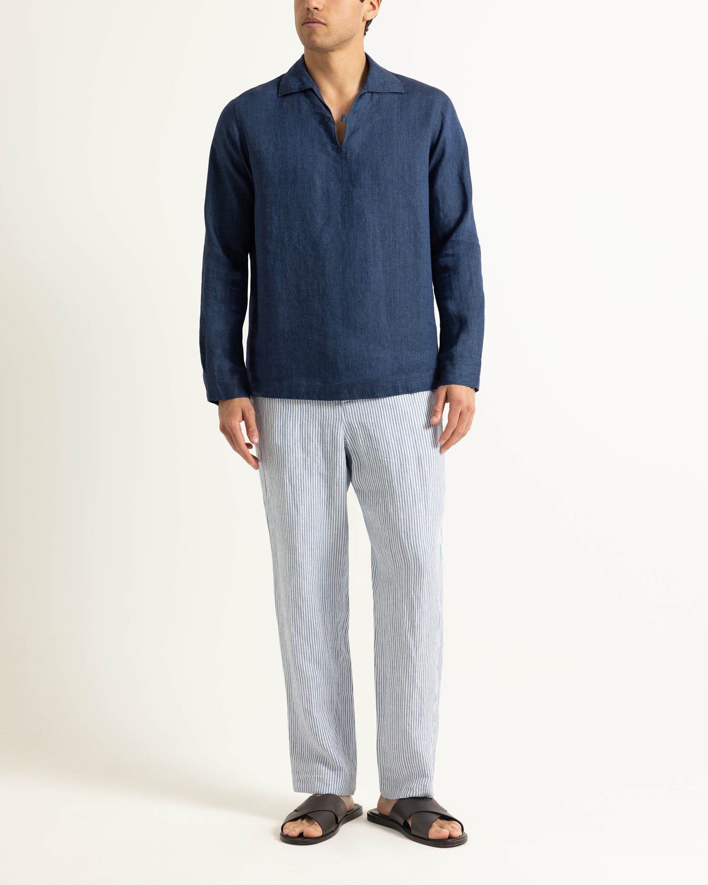 selected BERGAMO BLUE STRIPE