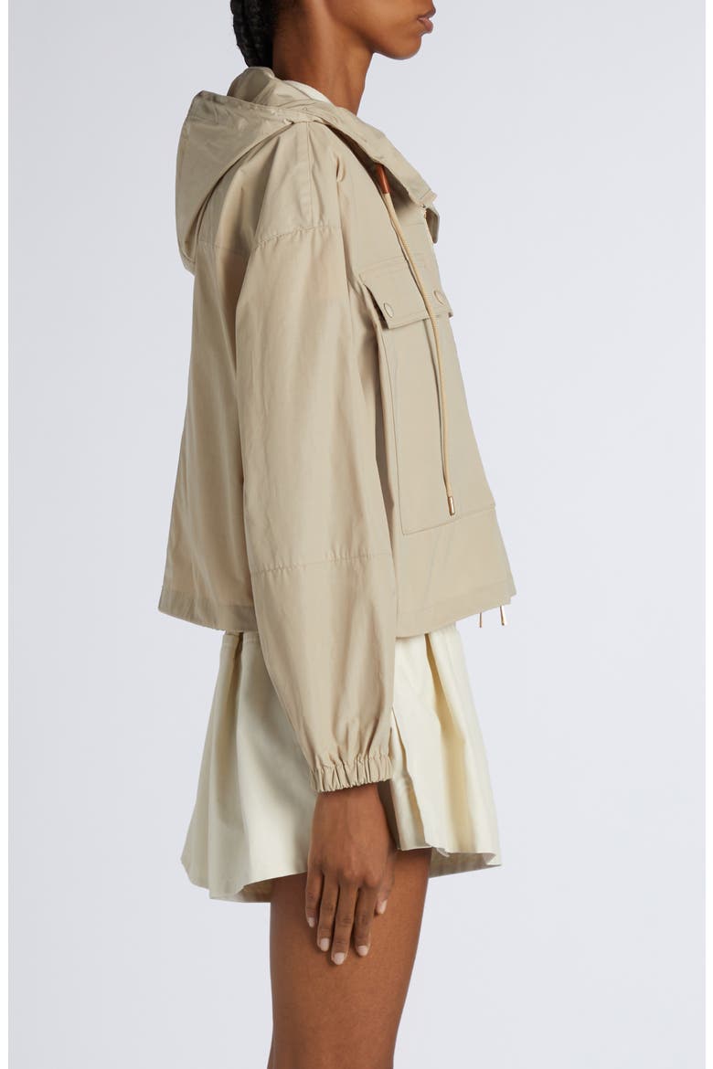 Sauvan Water Repellent Short Jacket, Alternate, color, BEIGE