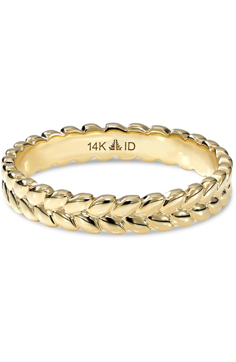 DEVATA Wheat Ring in 14K Gold, Main, color, Yellow Gold