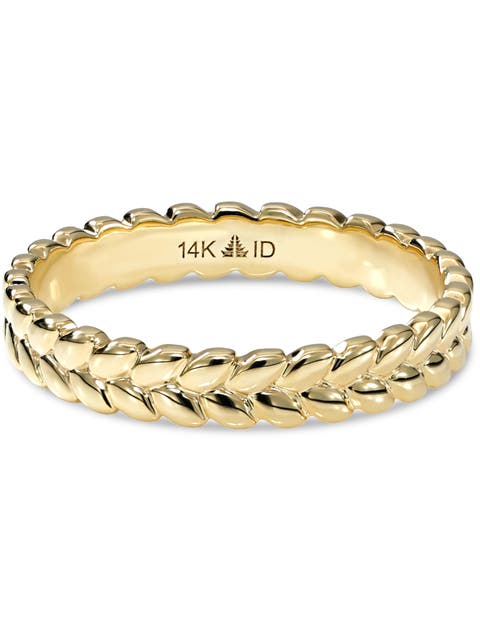 Wheat Ring in 14K Gold