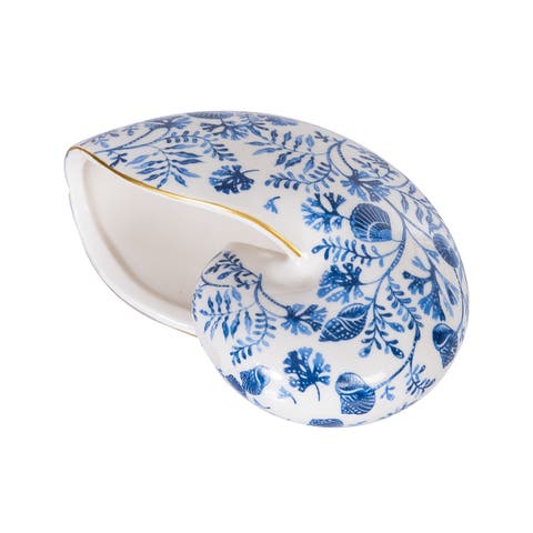 Chinoiserie Nautilus Shell Decorative Figurine