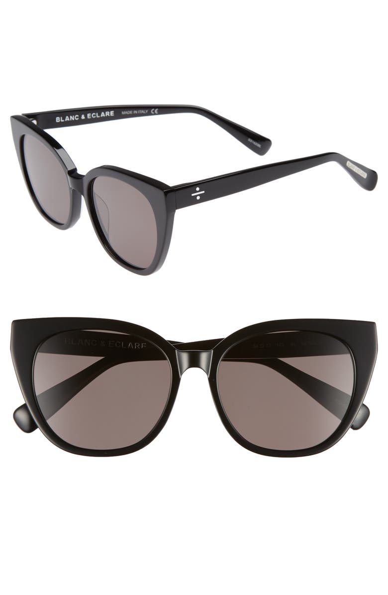 BLANC & ECLARE Monaco 54mm Cat Eye Sunglasses, Main, color, 