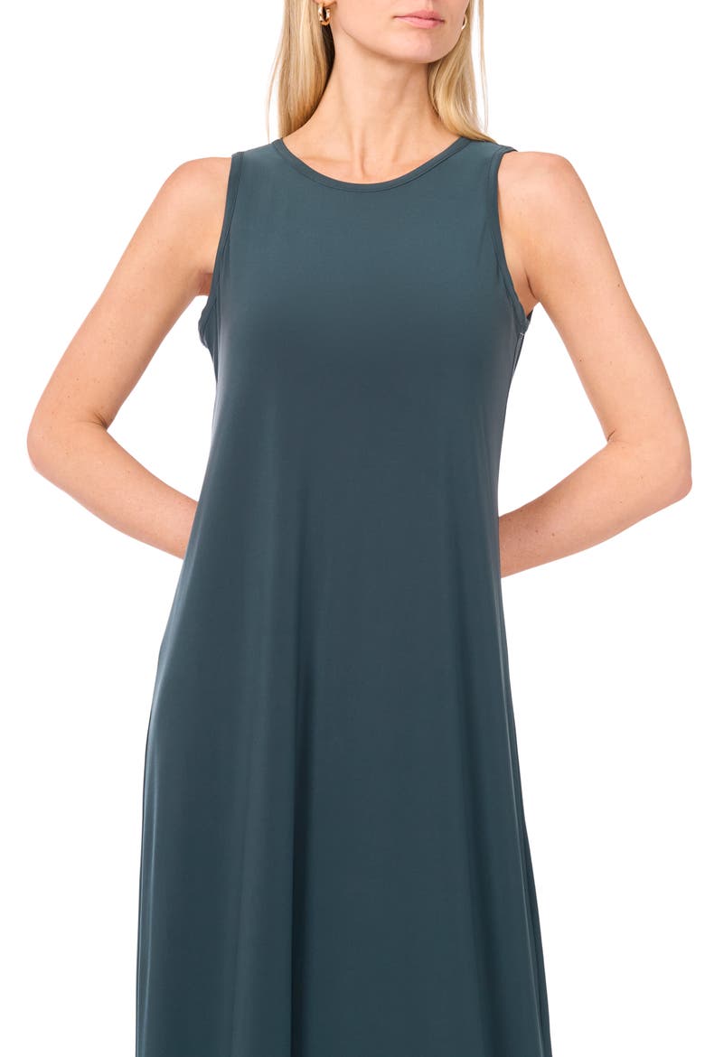 Sleeveless Maxi Dress, Alternate, color, FOREST NIGHT