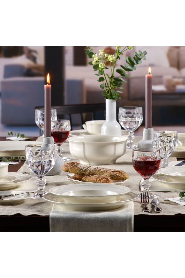 Manoir Dinner Plate, Alternate, color, white