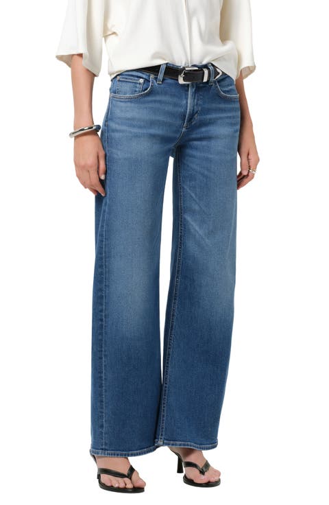 Nora High Waist Wide Leg Jeans (Benson)