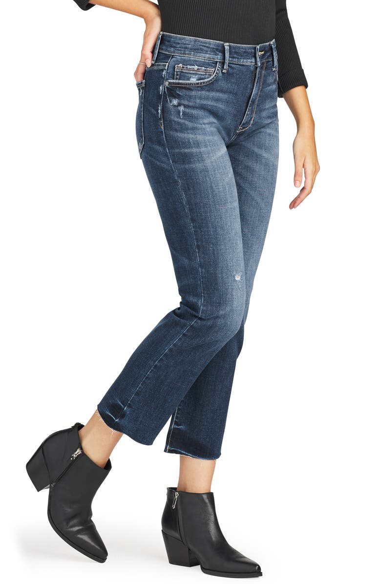 Sam Edelman The Stiletto High Waist Crop Bootcut Jeans, Alternate, color,