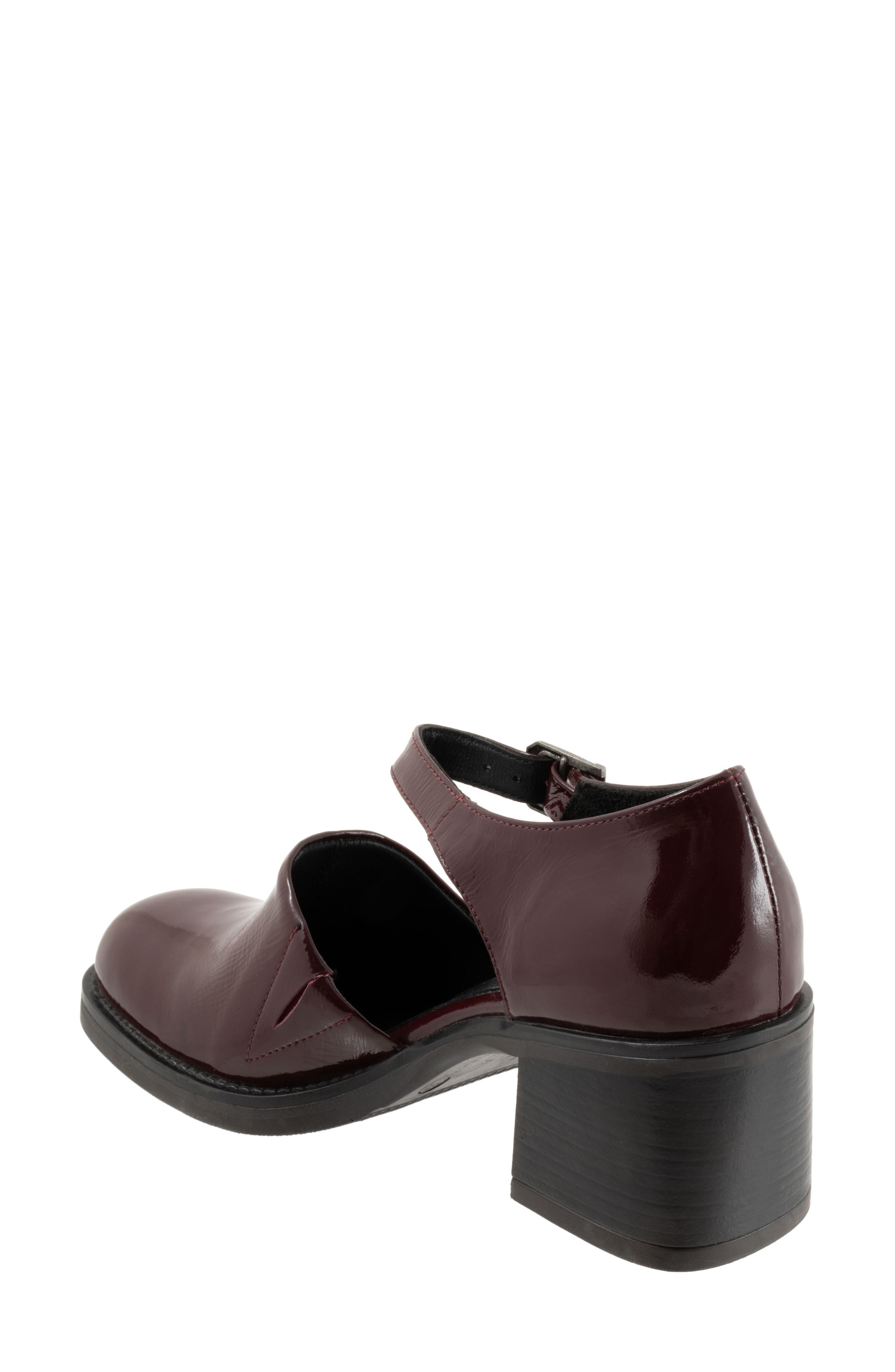 Rita Block Heel Pump, Alternate, color, BURGUNDY PATENT