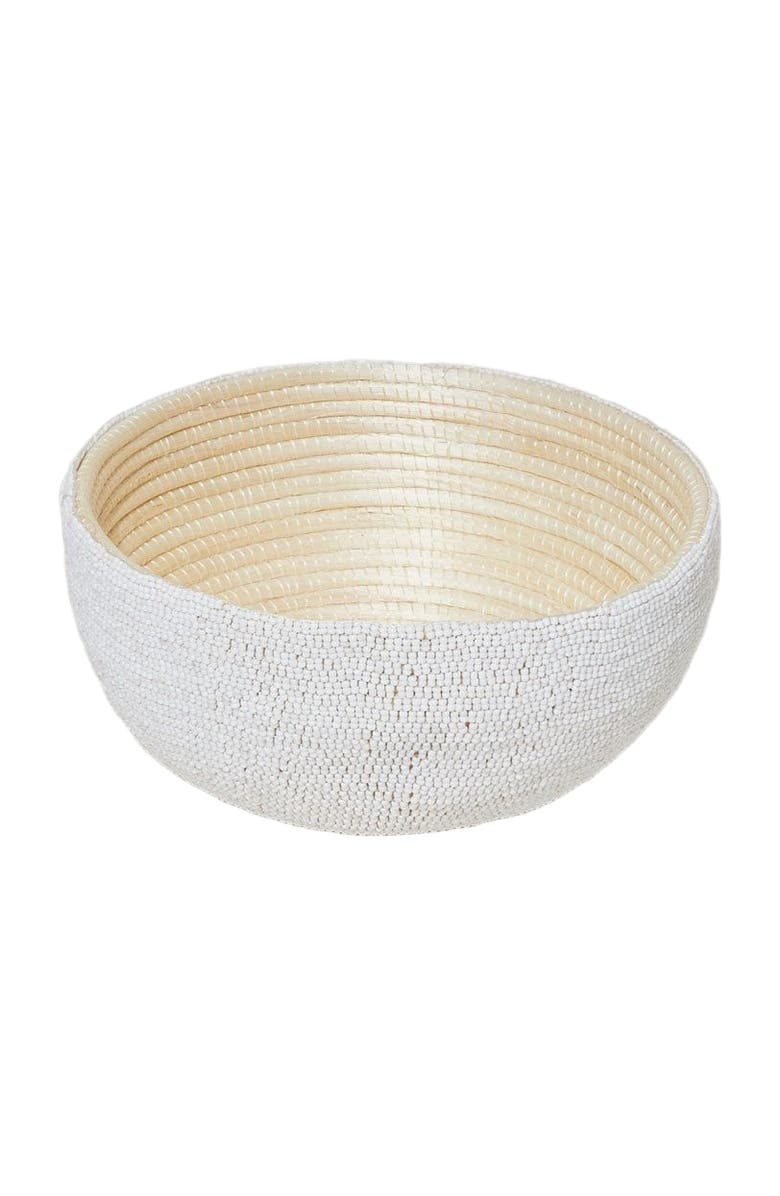 indego africa Small Beaded Bowl, Main, color, 