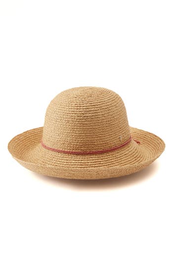 Helen Kaminski Prima 10 Raffia Hat In Natural/pomelo