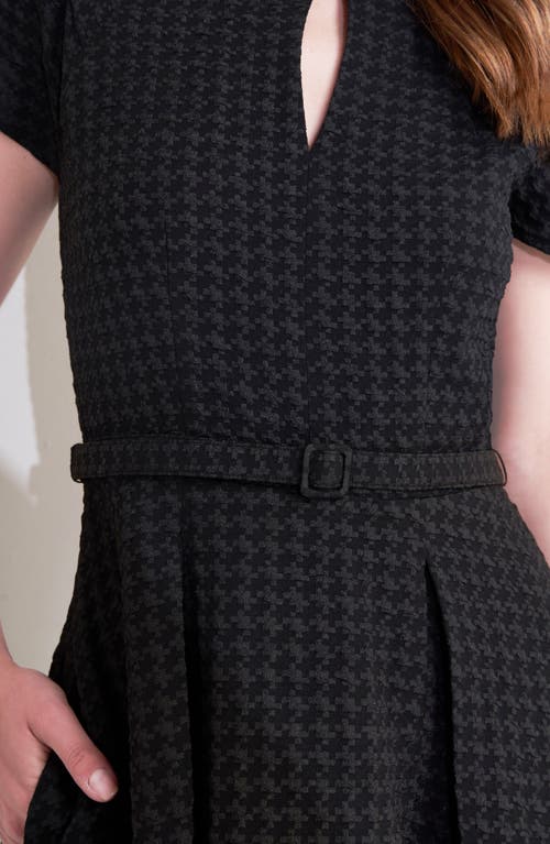 Freemarket Textured A-line Dress In Black