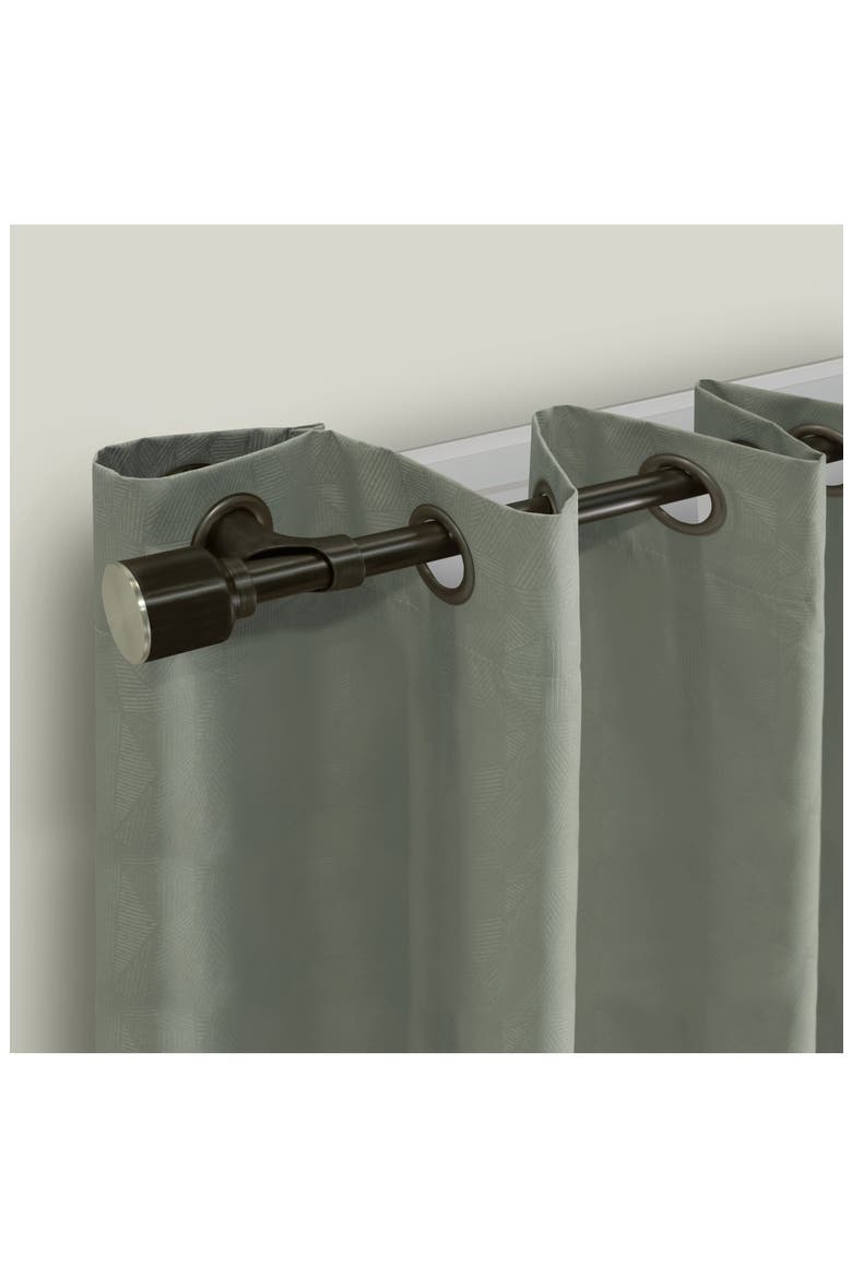 Blackout Curtain Rod Set, Alternate, color, ESPRESSO
