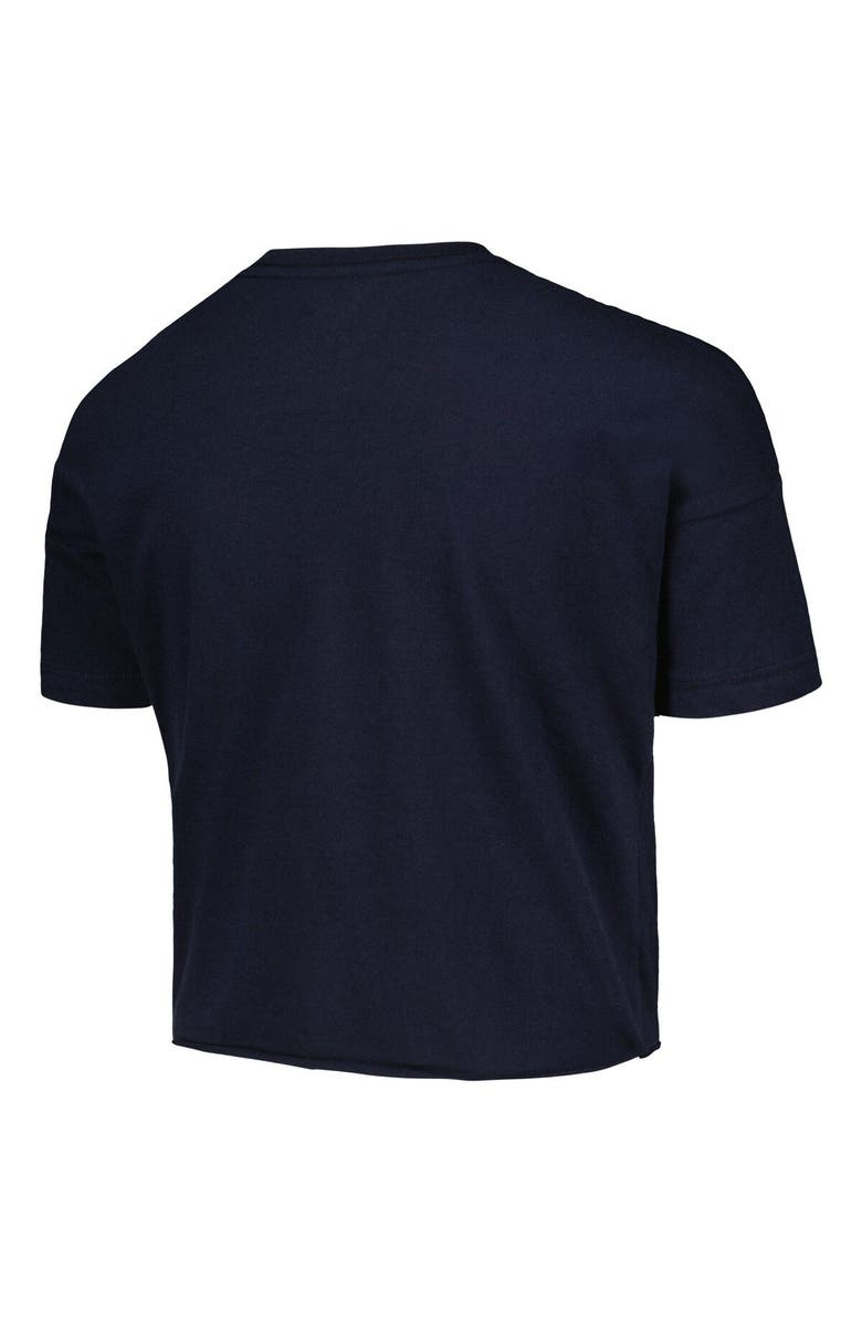 New Era Girls Youth New Era Navy Milwaukee Brewers Team Half Sleeve T-Shirt, Alternate, color, 