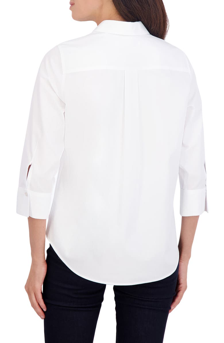 Foxcroft Charlie Cotton Button-Up Shirt, Alternate, color,