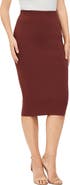Kimi & Kai Women's Knit Pencil Skirt