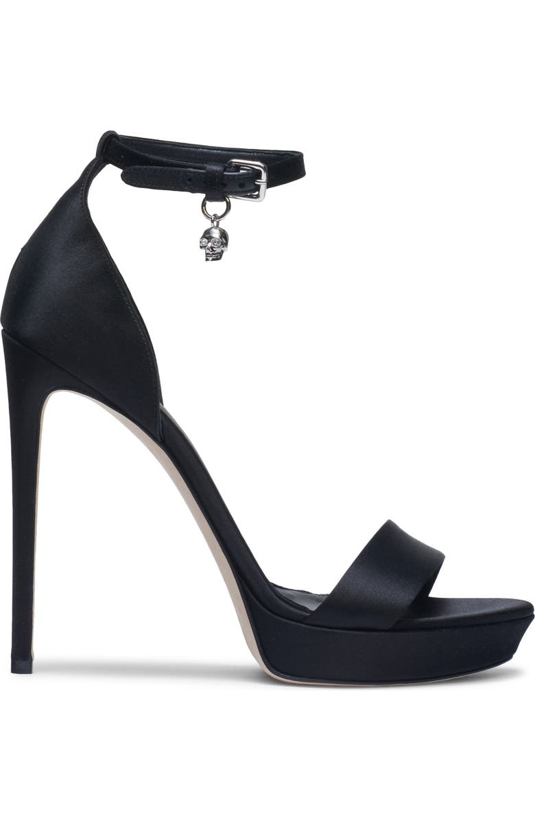 McQueen Jewel Platform Sandal, Alternate, color, Black
