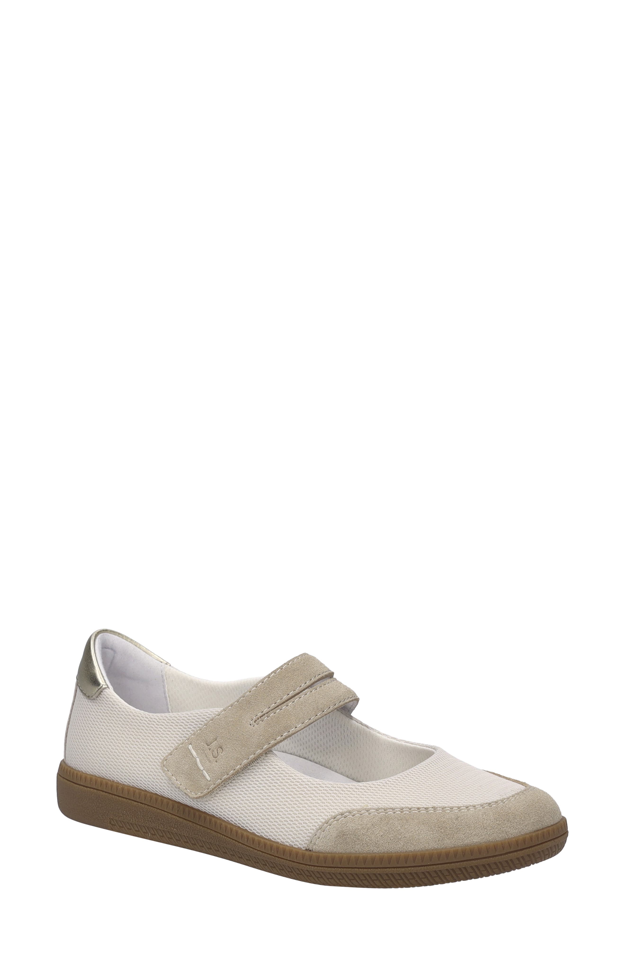Josef Seibel Jolene Mixed Media Mary Jane Sneaker In Neutral