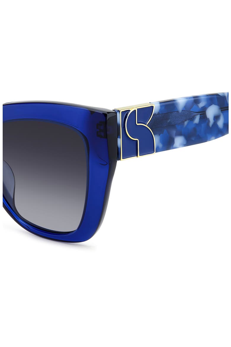 54mm Cat Eye Sunglasses, Alternate, color, BLUE