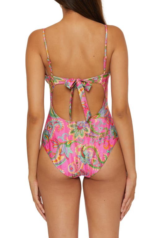 Becca Polynesia One-piece Swimsuit In Pink Multi
