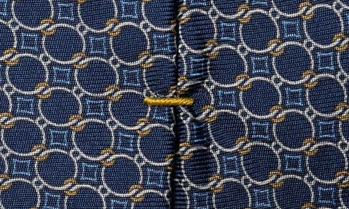 Eton Classic Geometric Silk Tie In Blue