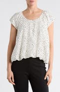 PATRIZIA LUCA Printed Bubble Top