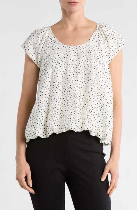 PATRIZIA LUCA Printed Bubble Top