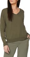 NYDJ Double V-Neck Linen Blend Sweater