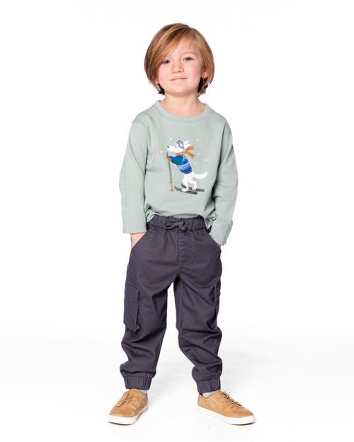 Deux Par Deux Twill Jogger Cargo Pants